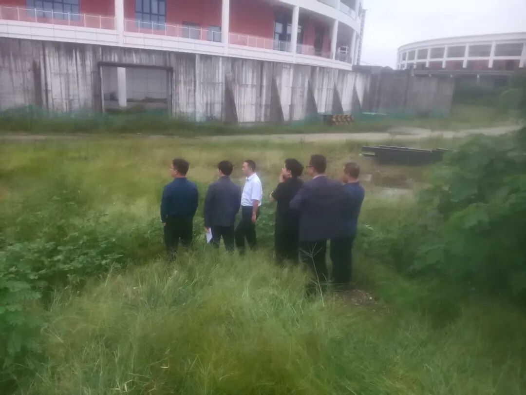 洋縣縣長張軍、常務(wù)副縣長霍波、發(fā)改局局長王永仁、教體局局長蒙剛等領(lǐng)導(dǎo)蒞臨洋縣全民健身中心項目視察調(diào)研室外土石方回填及掃尾工程